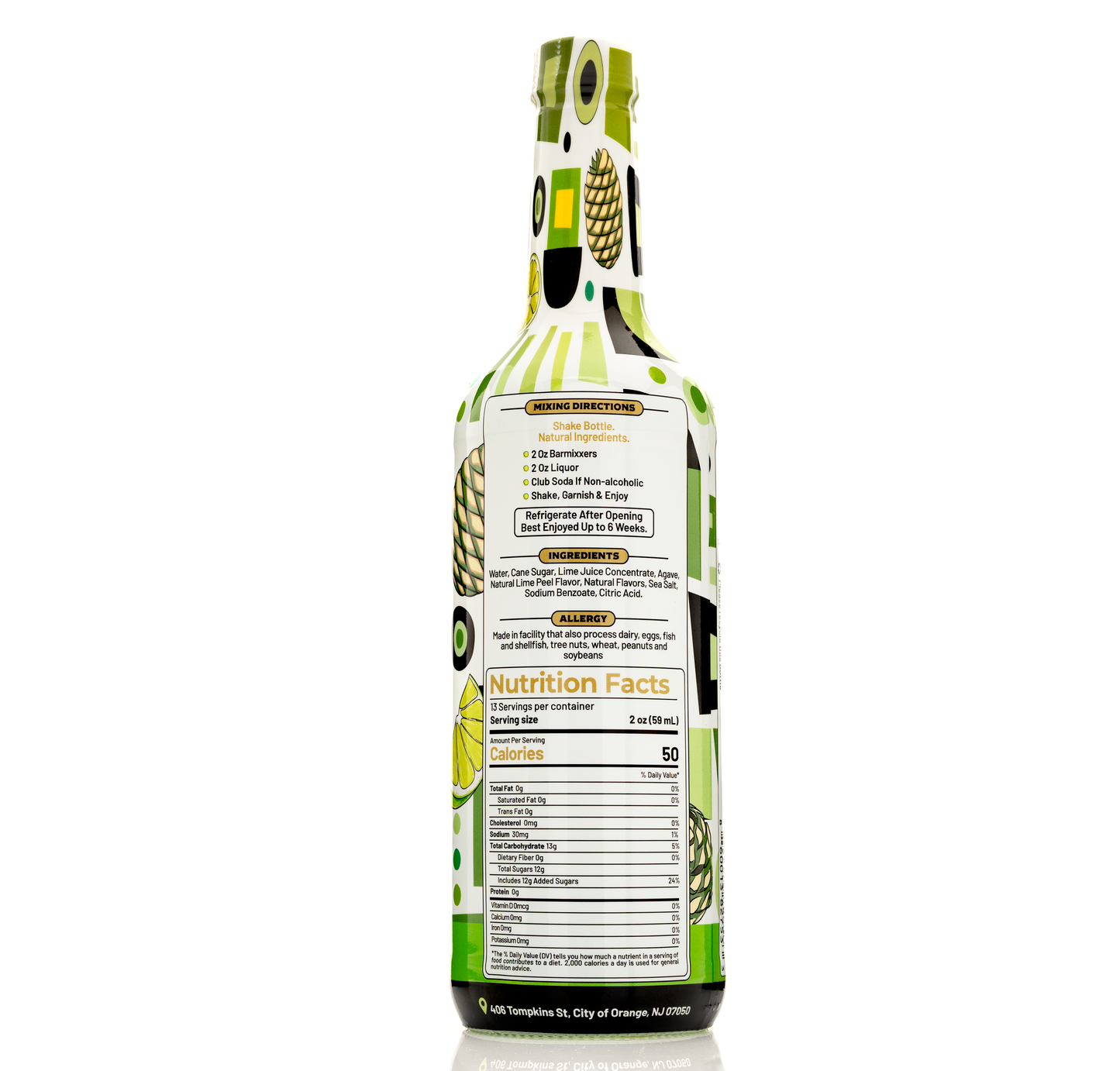 Barmixxers Agave Margarita Batching Mix & Frozen Margarita Concentrate - Handcrafted with Organic Agave Nectar, Lime Juice, Orange Peel, & Sea Salt -750 ML