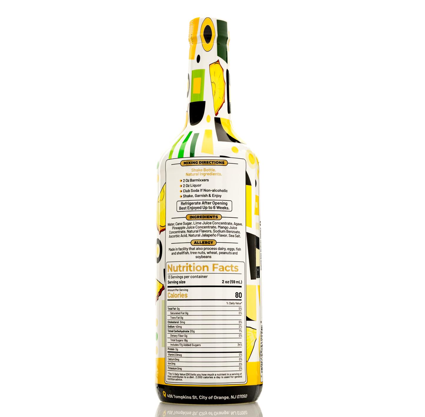 Barmixxers Premium Pineapple Mango Spicy Jalapeño Margarita Mix Made with Real Jalapeños, Agave, Cane Sugar, Fresh Limes, Lots of Flavor and Flavor & Ready To Use, 750 Ml