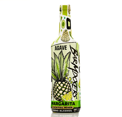 Barmixxers Agave Margarita Batching Mix & Frozen Margarita Concentrate - Handcrafted with Organic Agave Nectar, Lime Juice, Orange Peel, & Sea Salt -750 ML