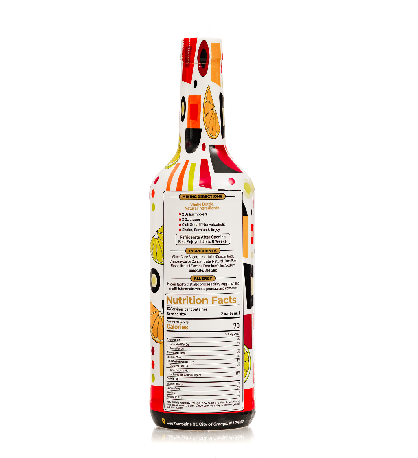 Classic Cosmopolitan Mixer – Cranberry, Lime & Orange Zest | BarMixxers