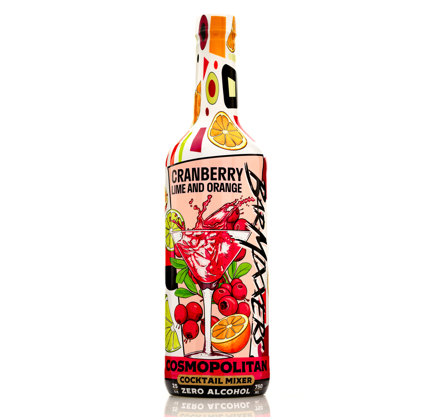 Barmixxers Cosmopolitan Mix, Made With Real Lime Juice, Cranberry Juice, Burnt Orange with Natural Flavors, Cosmo Cocktail Mixer, Bartender Mixer, Drinking Gifts, Home Cocktail bar, 750 ML