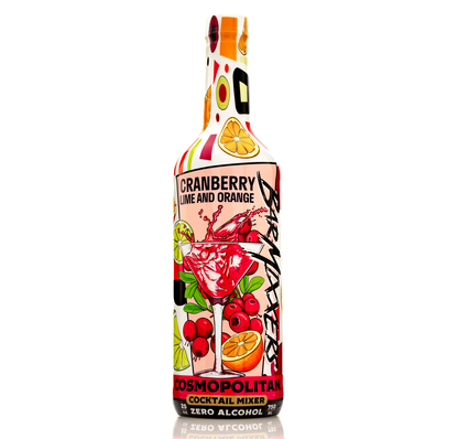 Barmixxers Cosmopolitan Mix, Made With Real Lime Juice, Cranberry Juice, Burnt Orange with Natural Flavors, Cosmo Cocktail Mixer, Bartender Mixer, Drinking Gifts, Home Cocktail bar, 750 ML