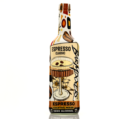 Barmixxers Espresso Martini Mixer - All Natural Handcrafted Cocktail Mix- Cocktail Mixer - Just Add Your Spirit Of Choice, Makes 13 Cocktails