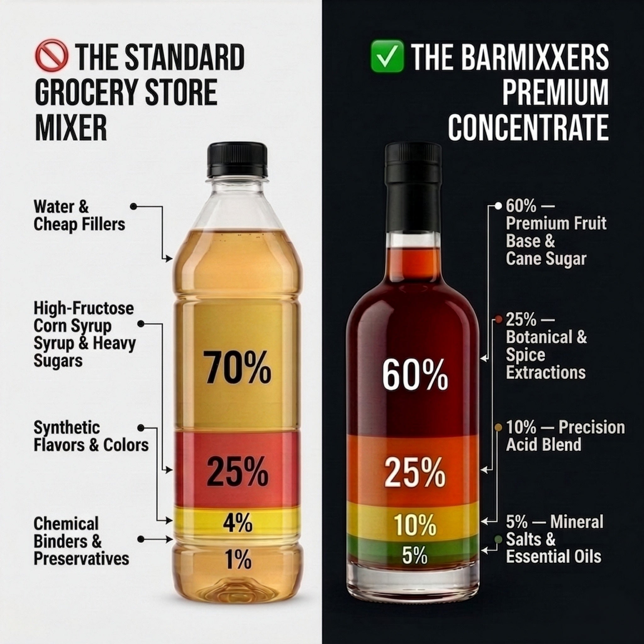 BarMixxers Premium Classic Agave Elixir | Zero-Proof Botanical Mixer | 750ml