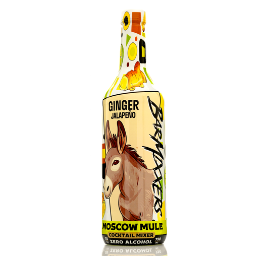 Barmixxers Bar Essentials Moscow Mule Honey-Ginger Mix - Refreshing & Uplifting Mixer with Natural Ingredients - Cocktail Mix with a Kick