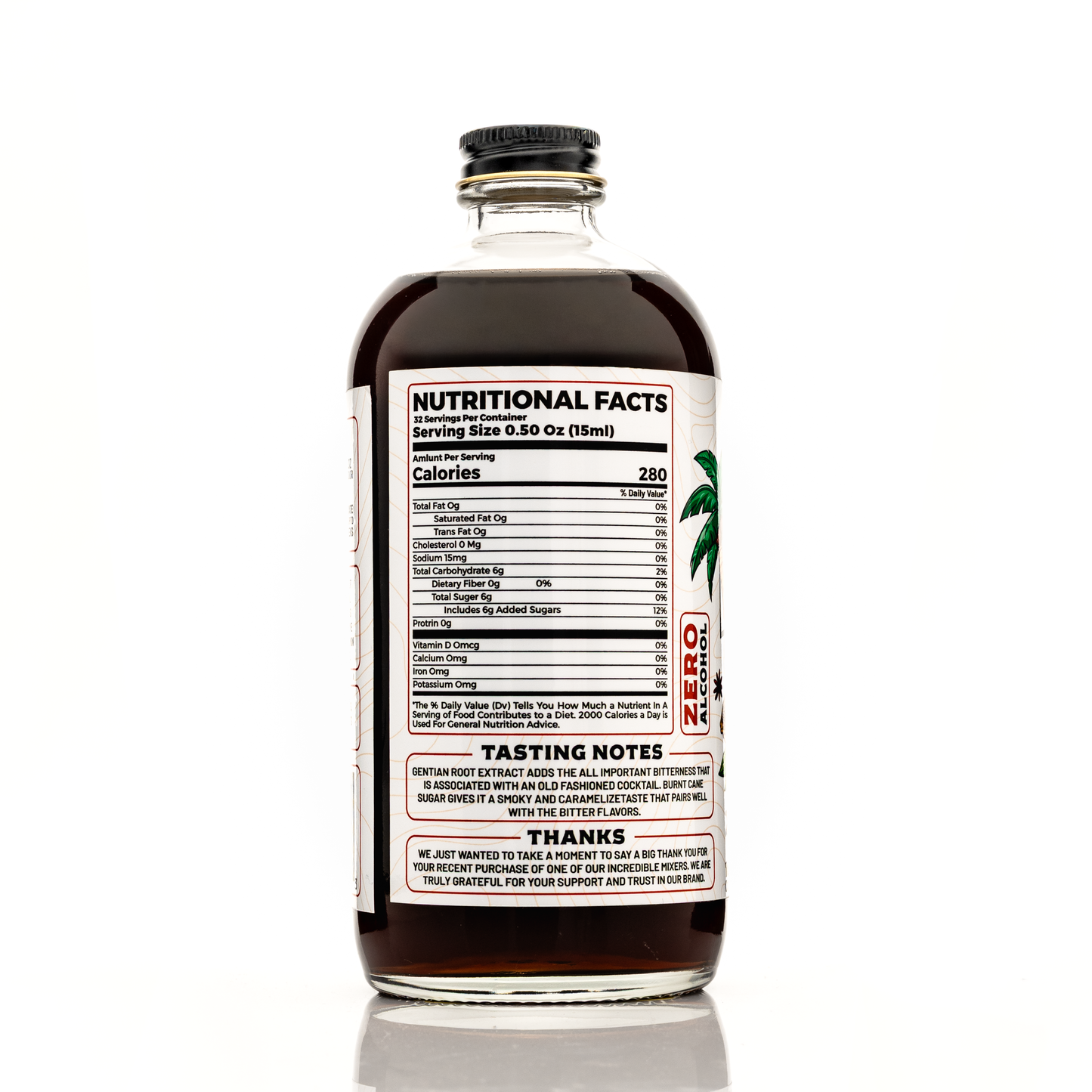 Barmixxers Old Fashioned Mix - Makes 32 Cocktails - Handcrafted Old Fashioned with Bitter Roots, Orange, Cherry, Demerara Sugar - Craft Cocktail Mixer, Just Mix with Bourbon,Whiskey. Ready To Use