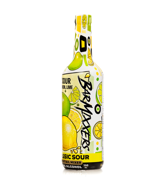 Classic Sour Mixer – Lemon & Lime Balance, Cane Sugar Blend | BarMixxers