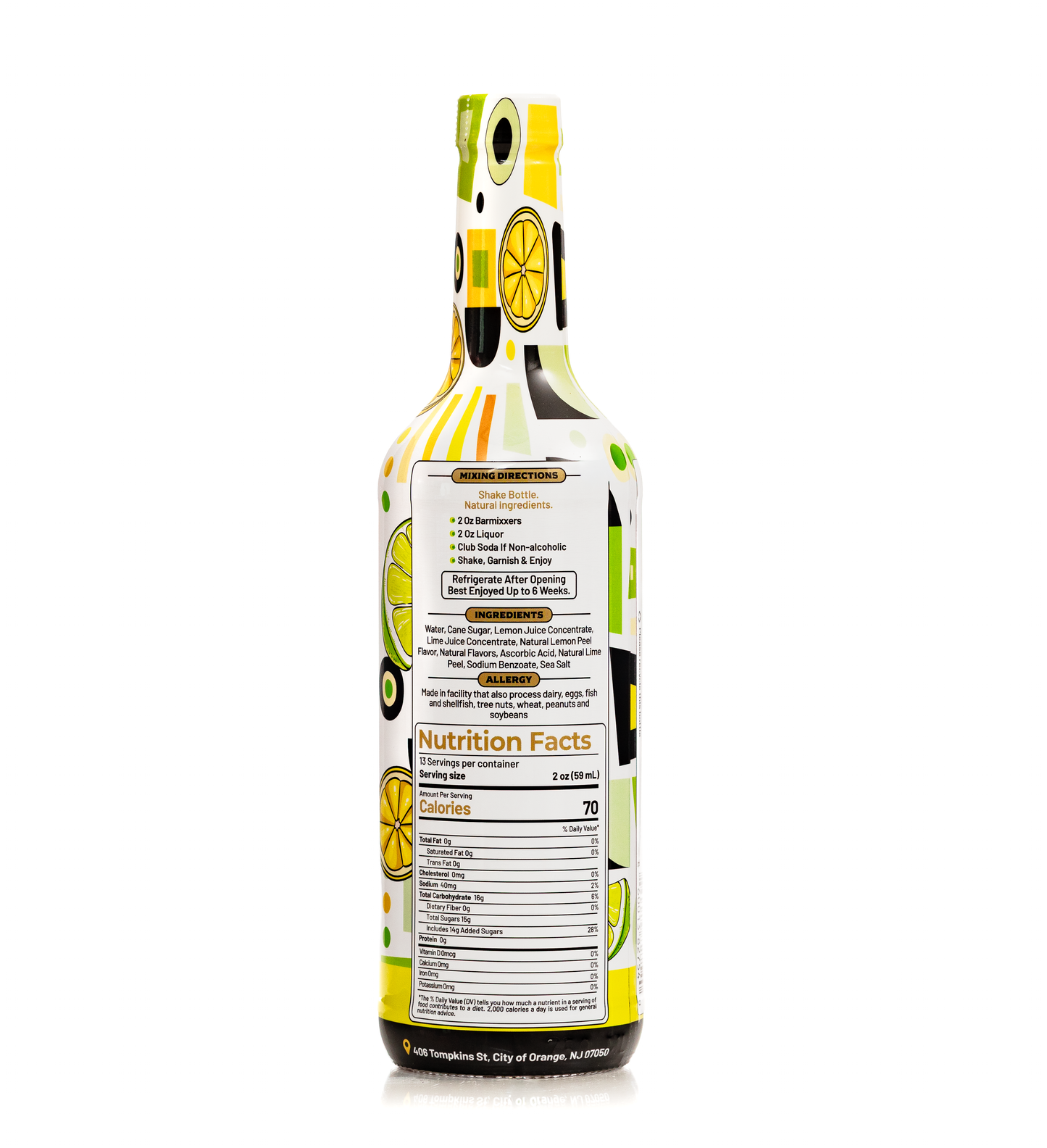 Classic Sour Mixer – Lemon & Lime Balance, Cane Sugar Blend | BarMixxers