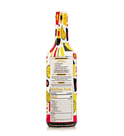 Strawberry Lemon Drop Mixer – Lively Berry & Zesty Citrus Blend | BarMixxers