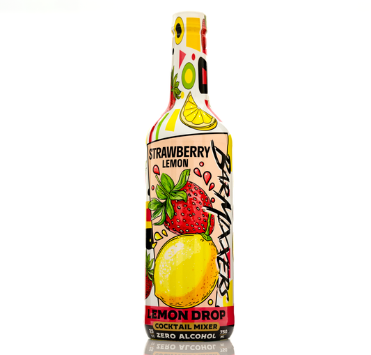 Barmixxers - Strawberry Lemon Drop Mix- Premium Beverage Concentrate for Delicious Cocktails, Tea, Soda, Coffee Drinks, Baking, and More - 750 ml