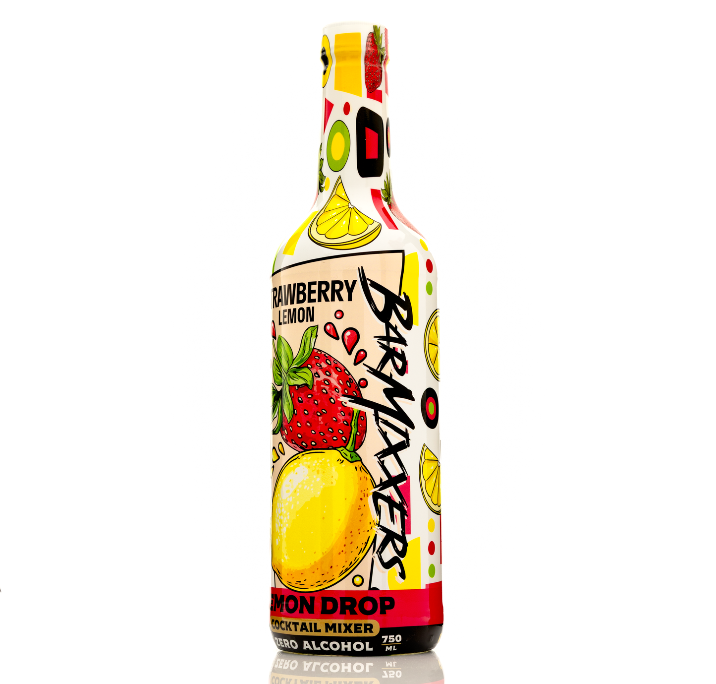 Barmixxers - Strawberry Lemon Drop Mix- Premium Beverage Concentrate for Delicious Cocktails, Tea, Soda, Coffee Drinks, Baking, and More - 750 ml