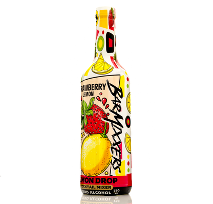Barmixxers - Strawberry Lemon Drop Mix- Premium Beverage Concentrate for Delicious Cocktails, Tea, Soda, Coffee Drinks, Baking, and More - 750 ml