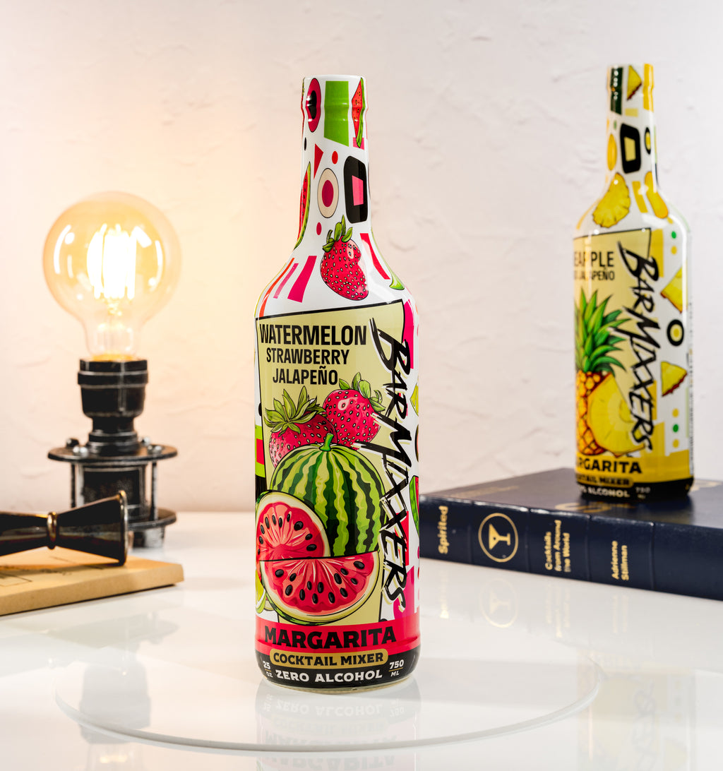 Cocktail Mixer Spicy Watermelon Strawberry Jalapeño Margarita Mix - 750ml