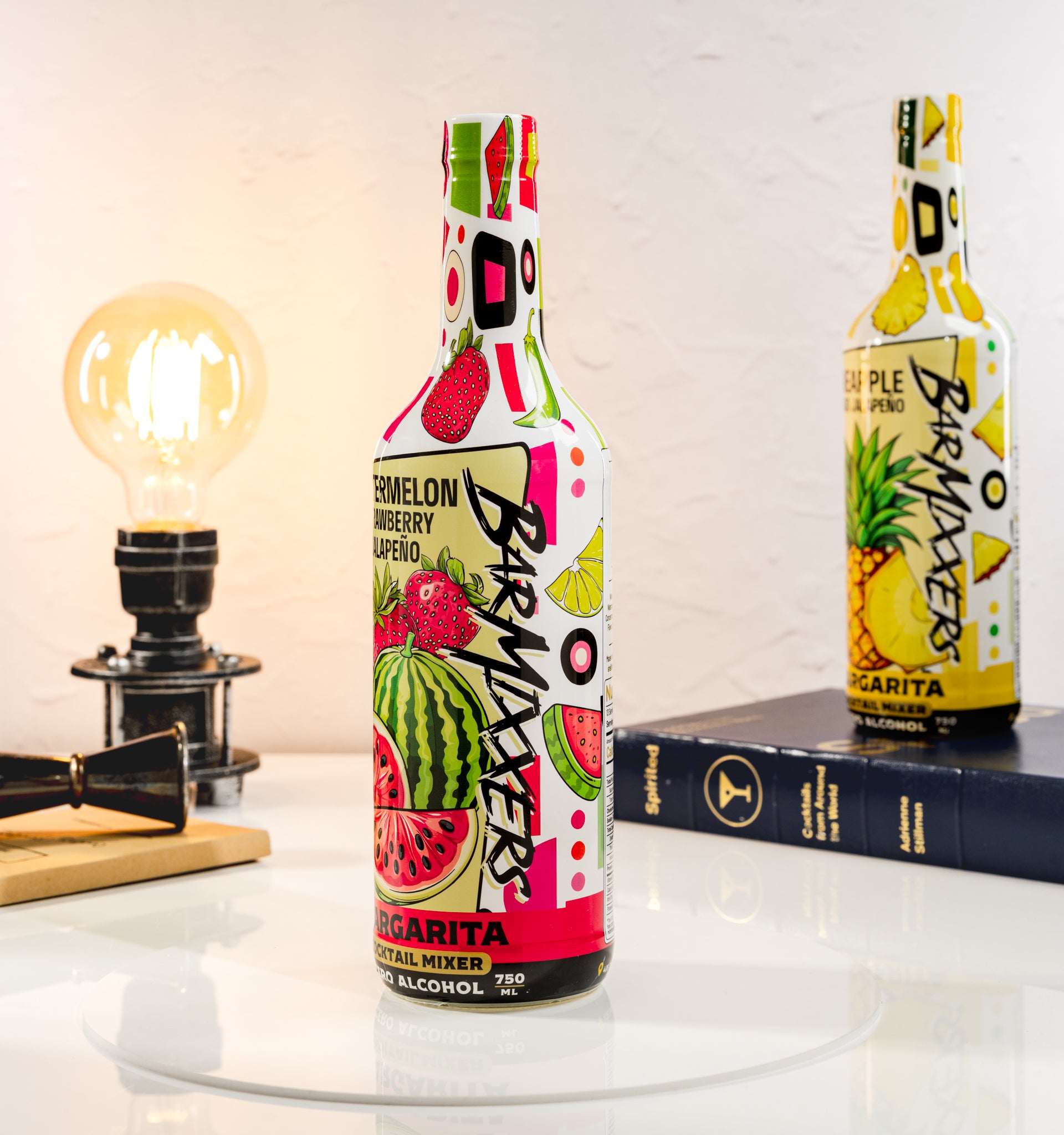 Cocktail Mixer Spicy Watermelon Strawberry Jalapeño Margarita Mix - 750ml