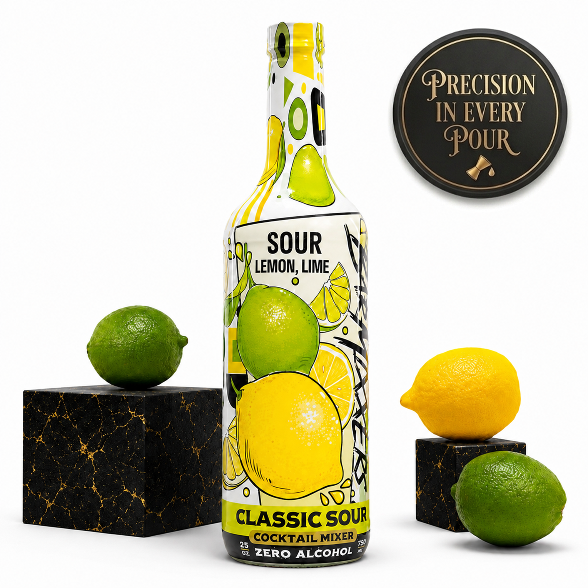 BarMixxers Premium Classic Speakeasy Sour Elixir | Zero-Proof Botanical Mixer | 750ml