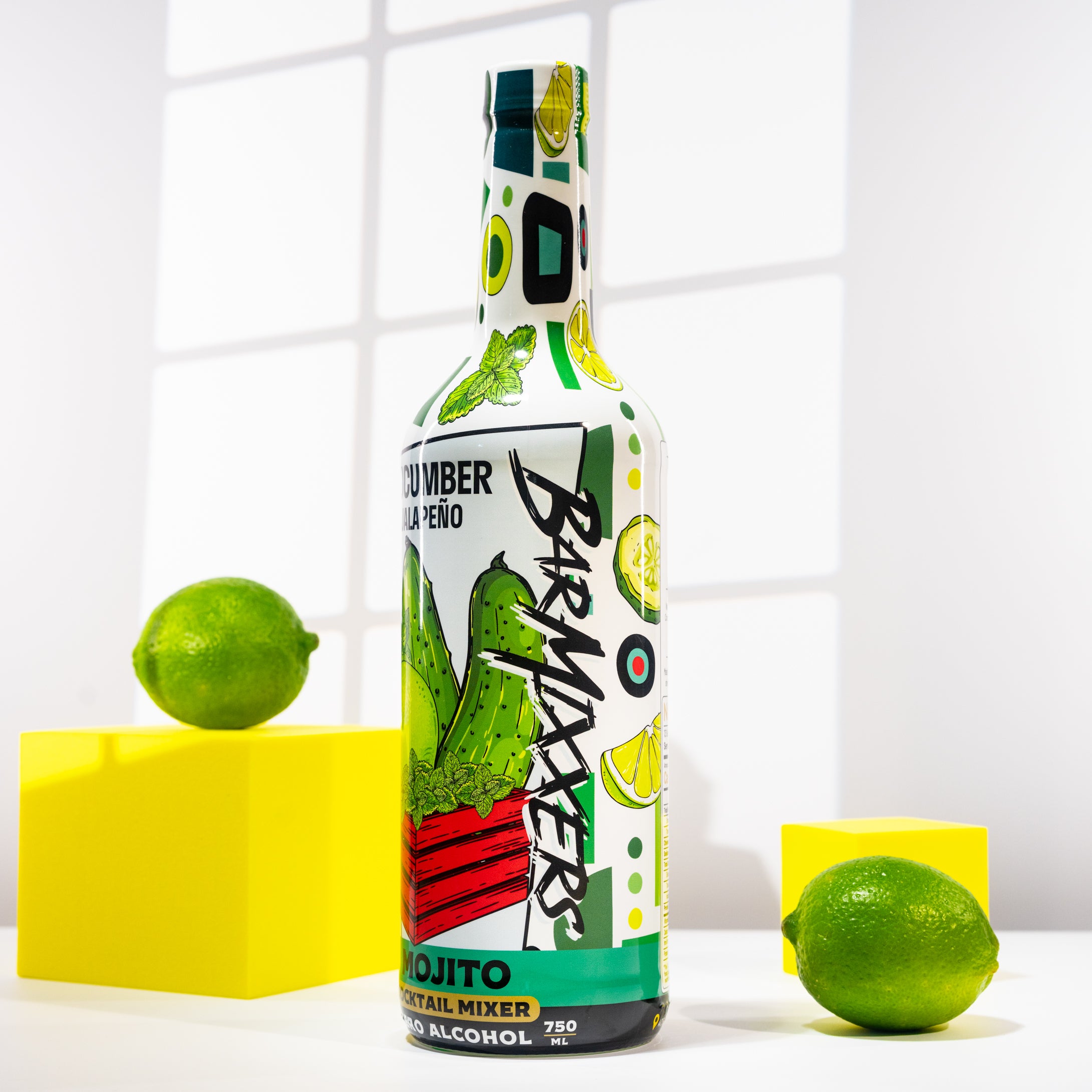 Cocktail Mixer Premium Cucumber Jalapeño Mojito Mix - 750ml