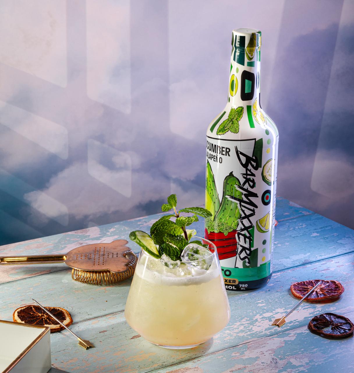 Cocktail Mixer Premium Cucumber Jalapeño Mojito Mix - 750ml