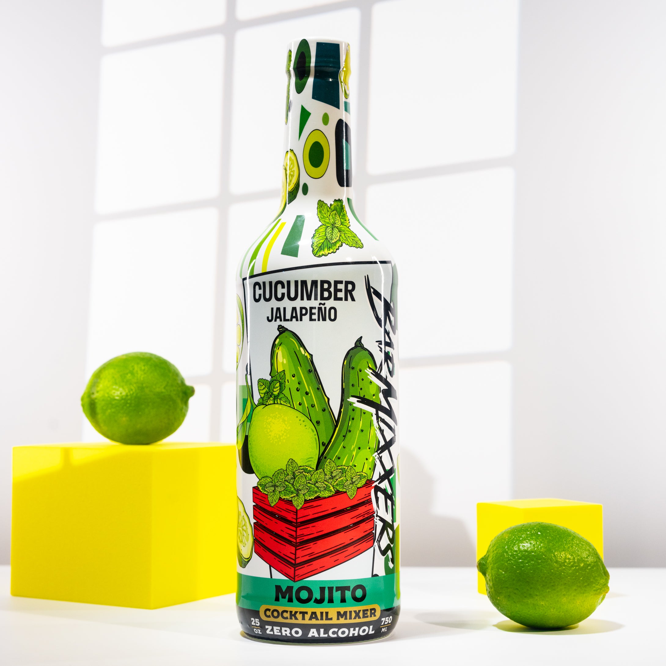 Cocktail Mixer Premium Cucumber Jalapeño Mojito Mix - 750ml