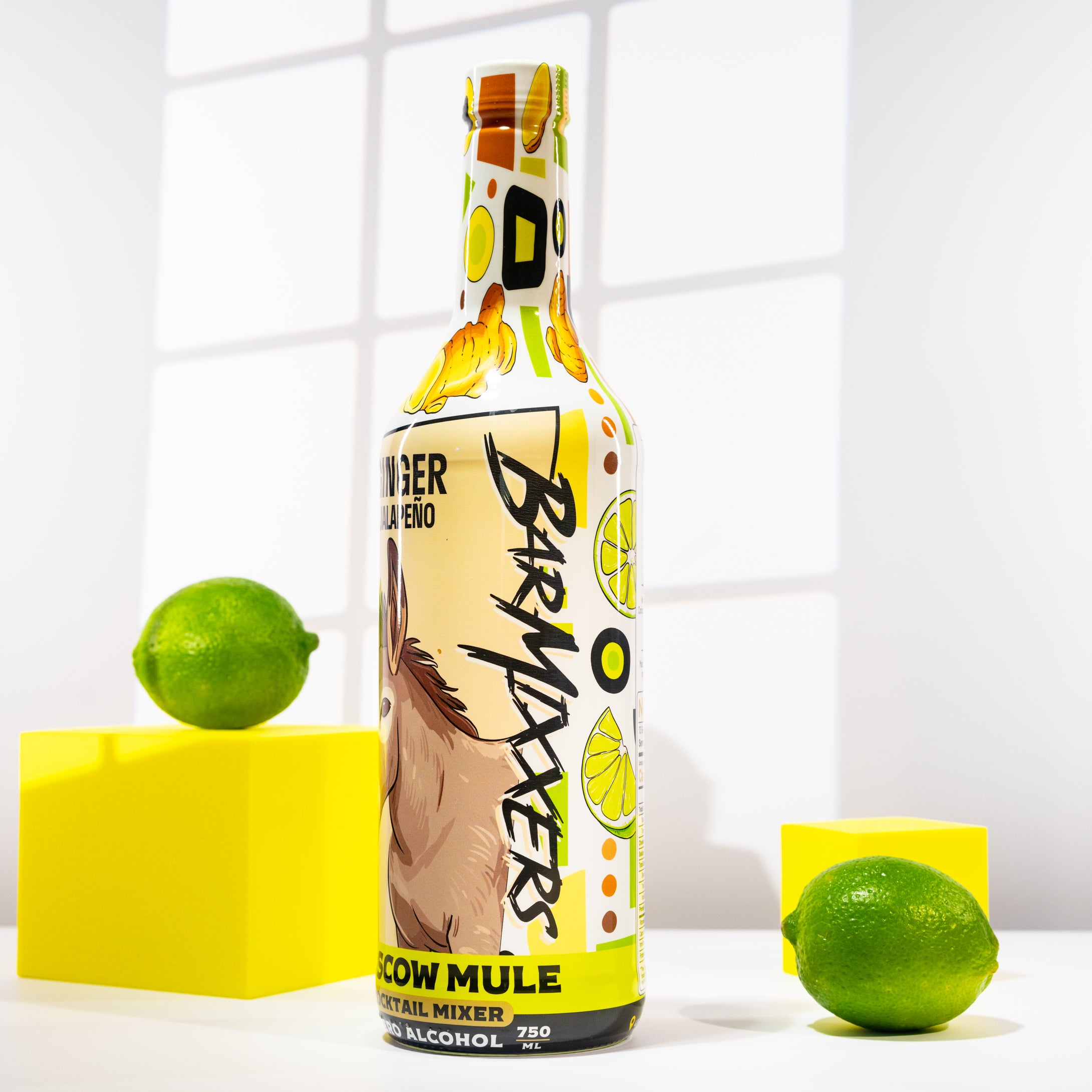 Cocktail Mixer Moscow Mule Honey-Ginger Jalapeño Mix - 750ml