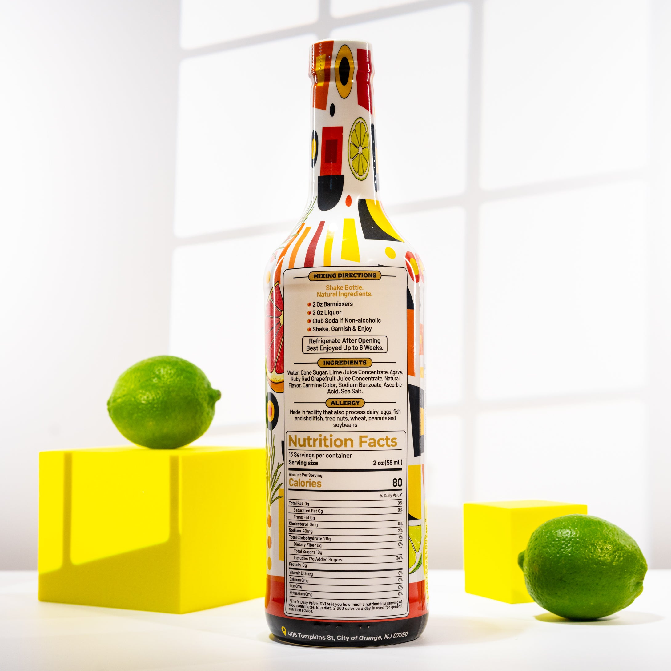 Cocktail Mixer Red Grapefruit Rosemary Margarita Mix - 750ml